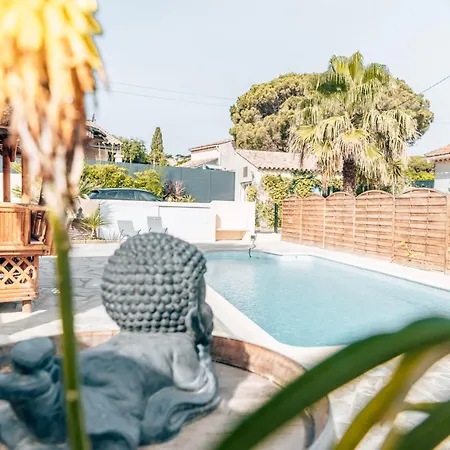 T2 - Reve D'azur 20m2 Bord De - Piscine Partagee - Parking - Bbq - Draps Inclus Apartment *