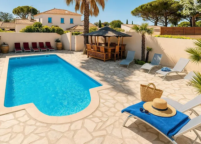 Διαμέρισμα T2 - Reve D'azur 20m2 Bord De - Piscine Partagee - Parking - Bbq - Draps Inclus