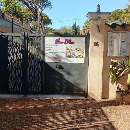 T2 - Reve D'azur 20m2 Bord De - Piscine Partagee - Parking - Bbq - Draps Inclus Lägenhet