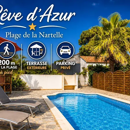 Apartment T2- 20m2 -plage De La Nartelle A 200m -piscine Au Sel - Parking - Bbq - Sejour Calme & Detente- Check-in De 15h A 20h Maximum- Propriete Le Reve D'azur Maxime Sainte-Maxime