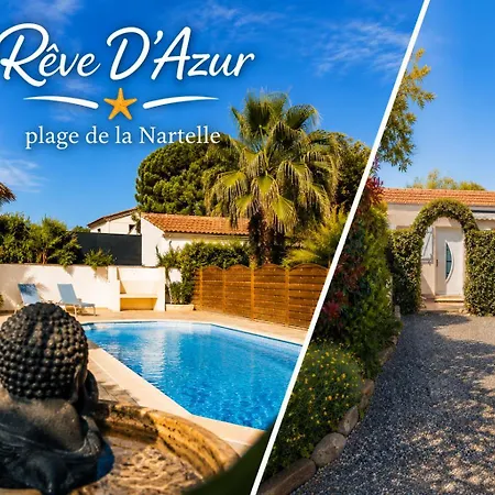 T2- 20m2 -plage De La Nartelle A 200m -piscine Au Sel - Parking - Bbq - Sejour Calme & Detente- Check-in De 15h A 20h Maximum- Propriete Le Reve D'azur Maxime Apartment *